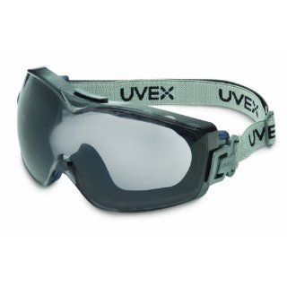 Uvex S3971DF Stealth OTG Safety Goggles, Navy Body, Gray Dura streme Hardcoat/Anti Fog Lens, Fabric Headband    