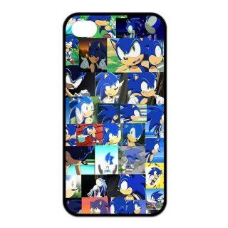 Custom Your Own Personalized Sonic the Hedgehog iPhone 4/4S Case Best Silicone Back Cover Cell Phones & Accessories