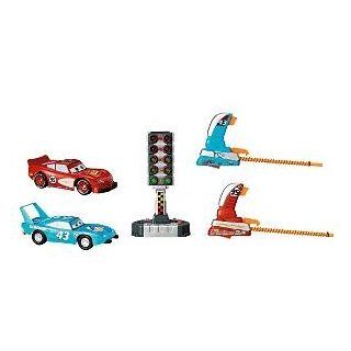 Disney Pixar Lightning McQueen & The King Launch Crash Racers / car about 7 inch long Toys & Games