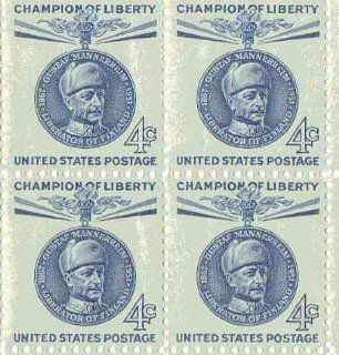 Baron Gustaf Mannerheim Set of 4 X 8 Cent Us Postage Stamps Scot #1166a 