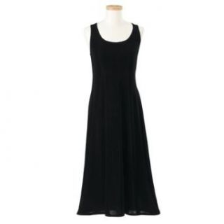 Tres Elegant Knit Tank Travel Dress Black XL