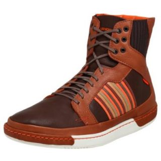 J. Shoes Men's Rogue Sport Culture High Top, Dark Brown/Orange, 9 M Shoes