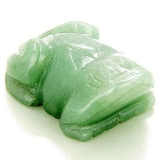 Good Luck and Money Talisman Frog Totem Aventurine Carving Jewelry