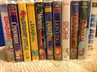 Set of 11 Disney VHS Classics Movies & TV