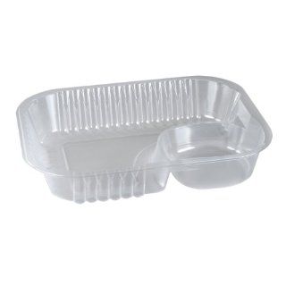 Solo NT68H 0090 Plastic Nacho Tray Clear 500 Pack