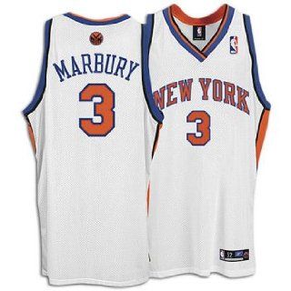 Knicks Reebok Men's NBA 05 06 Authentic Home Jersey ( sz. 40, White  Marbury, Stephon  Knicks )  Sports Fan Jerseys  Sports & Outdoors
