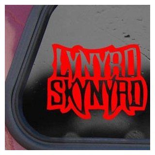 Lynyrd Skynyrd Rock Band Logo Red Decal Sticker Die cut Red Decal Sticker   Decorative Wall Appliques  