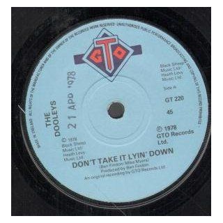 Don't Take It Lyin' Down 7 Inch (7" Vinyl 45) UK Gto 1978 Music