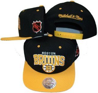 Boston Bruins Retro Arch Snapback Hat  Sports Fan Baseball Caps  Sports & Outdoors