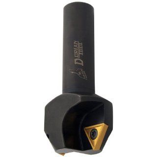 Dorian Tool C60 60 Angle Degree Indexable Chamfer Mill, 3 1/2" Overall Length, 1" Cutter Diameter, 3/4" Shank Diameter, 15/32" Face Width Milling Holders