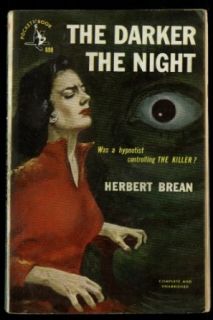 Herbert Brean The Darker the Night GGA pb hypotized gal tight sweater eyeball Entertainment Collectibles