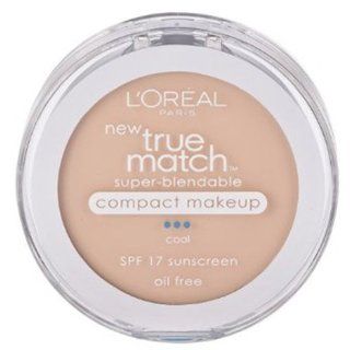 L'Oreal Paris True Match Super Blendable Compact Makeup, SPF#17, Alabaster, 0.30 oz. (2 pack)  Face Powders  Beauty