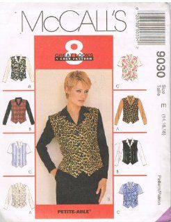 Misses Tops Sizes 14 16 18   McCall's 8 Great Looks 1 Easy Pattern 9030   Petite Able