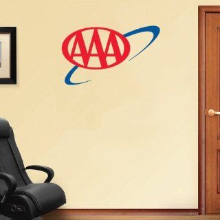 AAA American Auto Association Wall Decal Sticker 25" x 18"   The Image Is Die Cut Around The Contour