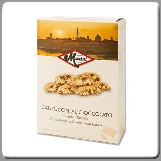 Masini Cantuccini Alla Mandorla  Crisp Chocolate Chip Almond Cookies from Tuscany  Biscotti  Grocery & Gourmet Food