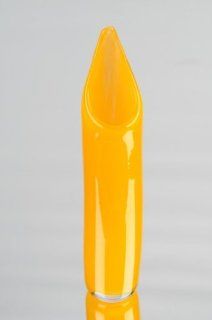 Handblown Glass Yellow Modern Glass Vase  Decorative Vases  