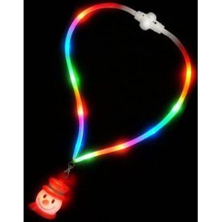 1.5" Christmas LED Light Blinking Snowman Necklace Clothing