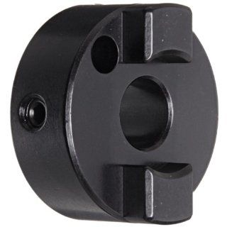 Ruland OST16 5 A Oldham Coupling Hub, Set Screw Style, Black Anodized Aluminum, .313" Bore, 1" OD, 1 1/8" Length Clamp On Couplings