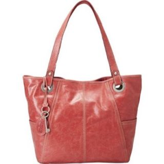 Fossil Hathaway Glazed Tote (Apple) Clothing