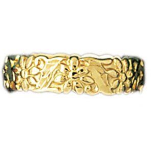 14K Gold Ladies 2.8 Grams Flower Ring Fine Jewelry Jewelry