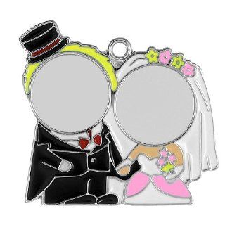 DIY Jewelry Making 12x Bride and Groom Personalizable Photo Charm
