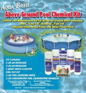 Above Ground Pool Chemical Kit For Intex, Bestway and All Above Ground Pools  Swimming Pool Maintenance Kits  Patio, Lawn & Garden