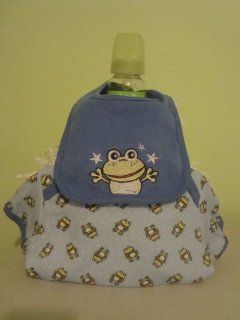 Frog Themed 2 Layer Baby Boy Diaper Cake   Comes Decoratively Wrapped Making it a Great Gift or Shower Centerpiece   Other Gift Options Also Available Health & Personal Care