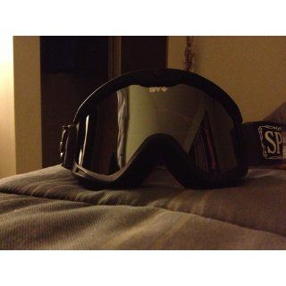 Spy Optic Targa 3 Goggles (White, Bronze with Silver Mirror)  Ski Goggles  Sports & Outdoors
