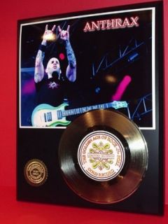 Anthrax Gold Record LTD Edition Display Actually Plays "Caught In A Mosh" Entertainment Collectibles