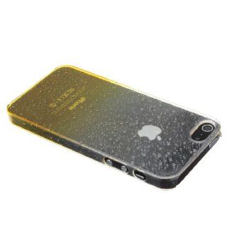 bule 3D Water Raindrop Gradual Change Clear Hard Back Case Cover For iPhone5 5th Gen Cell Phones & Accessories