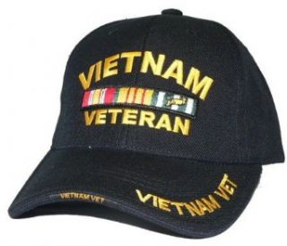 9321 Black Vietnam Veteran Insignia Cap (Adj.) Clothing