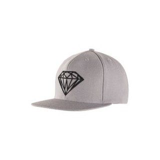 Diamond Supply Co Brilliant Snapback   Men's ( Grey/Charcoal ) at  Mens Clothing store Baseball Caps