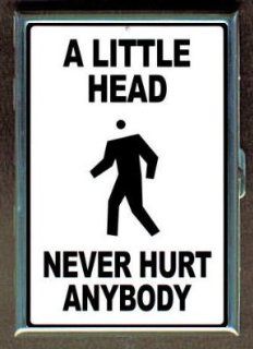 LITTLE HEAD NEVER HURT ANYBODY ID Holder, Cigarette Case or Wallet MADE IN USA 