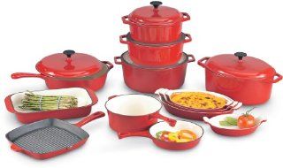 7 qt. Oval Dutch Oven, RED  Campfire Cookware  Sports & Outdoors