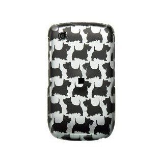Black Silver Schnauzer Dog Premium Design Protector Hard Case Cover for BlackBerry Curve 8520 / 8530 / 9300 / 9330 3G Cell Phones & Accessories