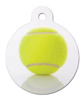 Tennis Anyone?   Pet ID Tag, 2 Sided Full Color, 4 Lines Custom Personalized Text Available  Pet Identification Tags 