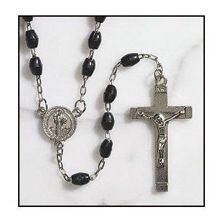 St. Benedict Devotional Rosary, Black Bead, Great for Men or Boys. In Addition to the Unconditional Indulgence, a Partial Indulgence Is Given to Anyone Who Will "Wear, Kiss or Hold the Medal Between the Hands with Veneration". Over the Years, Man