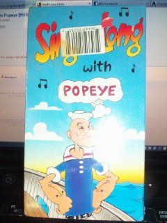 Sing Along With Popeye [VHS] Popeye Movies & TV