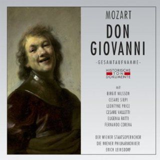 Wolfgang Amadeus Mozart Don Giovanni (Slightly Abridged    Approximately 16 1/2 minutes cut, mostly recitative and a short musical passage in the Finale of Act I and Leporello's "Ah pieta signori miei," to condense performance onto two CD