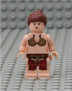 Lego Star Wars Mini Figure   Princess Leia Jabba's Slave (Approximately 45mm / 1.8 Inches Tall) Toys & Games
