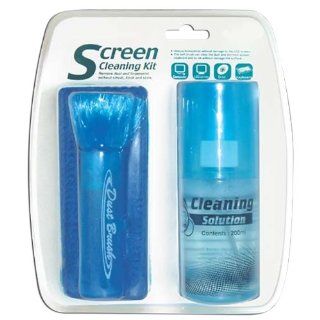 3 in 1 Screen Cleaning Kit, Alcohol Free Screen Cleaning Fluid, Microfiber Cloth and Anti Static Brush Electronics