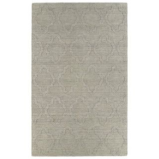 Trends Oatmeal Prints Wool Rug (8 X 11)