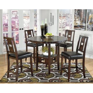 Signature Design By Ashley Sb Signature Designs By Ashley Logan Brown Counter Table Set Brown Size 5 Piece Sets