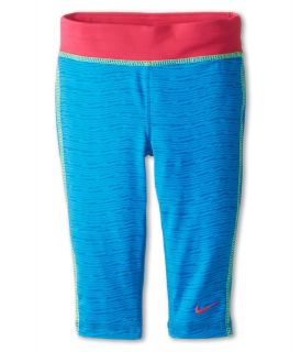 Nike Kids Dri Fit Skinny Fit Capri Girls Capri (Blue)