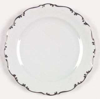 Schumann   Bavaria Platinum Elegance Dinner Plate, Fine China Dinnerware   Thick