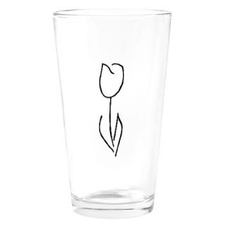  White Tulip large Drinking Glass