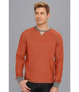 Tommy Bahama Denim Island Modern Fit Reversible Bob Twillin Raglan Sweatshirt Mens Sweatshirt (Orange)