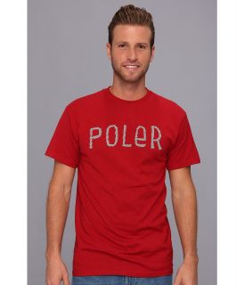 Poler Furry Font T Shirt Mens T Shirt (Red)