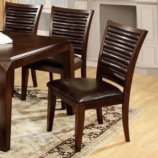Furniture Of America Disanyi Brown Cherry Dining Chairs (set Of 2)