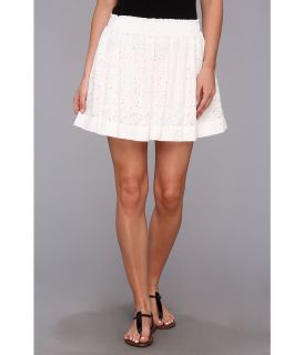C&C California Eyelet Mini Skirt Womens Skirt (White)